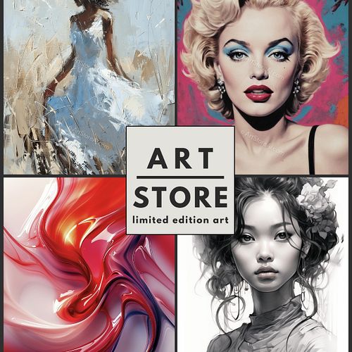 A symphony of artistry, where every stroke tells a story. Dive into the eclectic world of #LimitedEditionArt 🎨✨