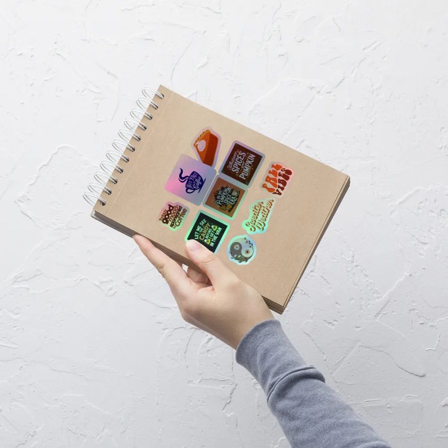 Fall Vibes Holographic Sticker Sheet product image (3)