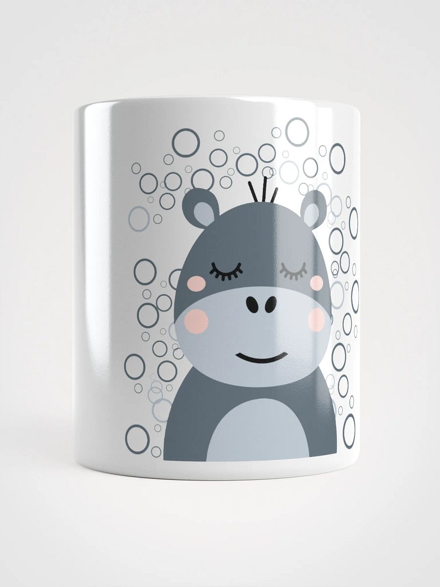 Blush Hippo White Glossy Mug product image (14)