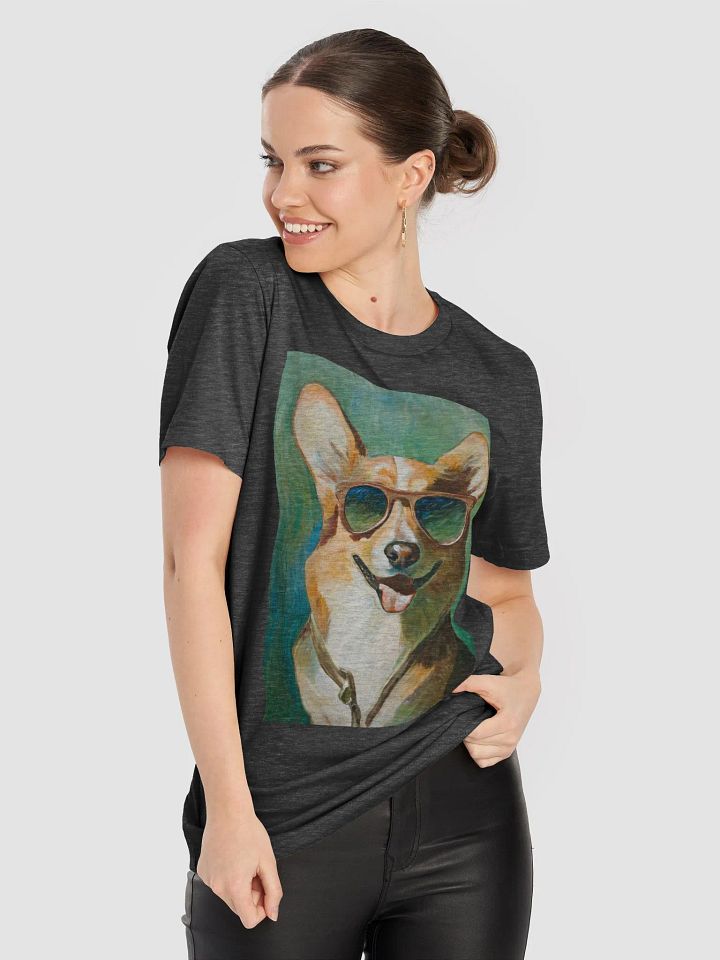Cool Corgi Sunglasses Painting - dogPXL Artistic series T-Shirt product image (1)