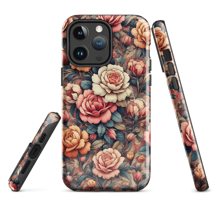 Vintage Rose Garden MagSafe® iPhone® Tough Case - Painting Artwork fit for iPhone 16 15 14 Pro Max product image (4)