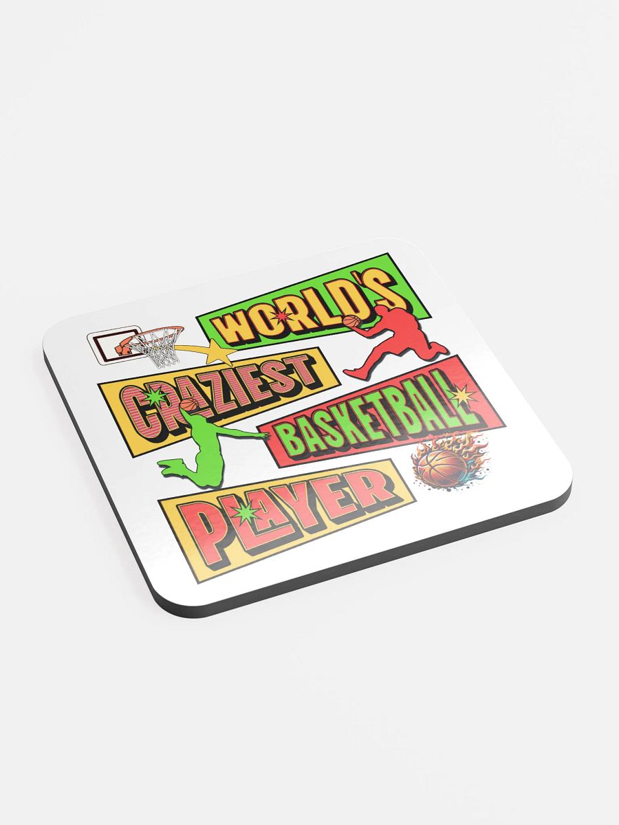 Worlds Craziest Basketball Player Flaming Fever Coaster product image (3)