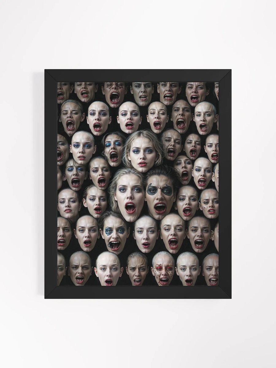 Screaming Faces Framed Print product image (1)