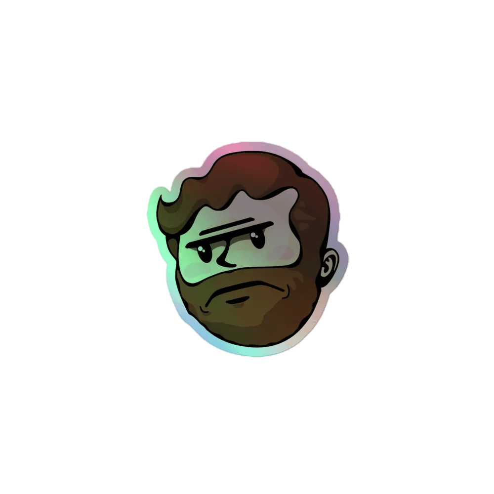 War Disappointment Holographic Sticker product image (1)
