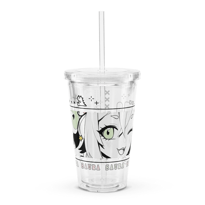 *WINK* Double Wall Clear Plastic Tumbler product image (1)
