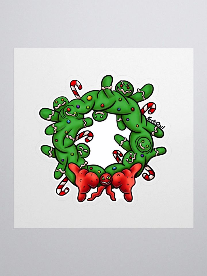 Virus-G Green Wreath Sticker product image (1)