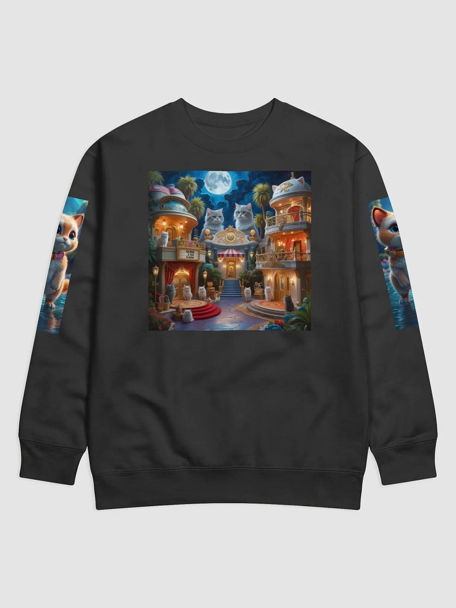 Long sleeve kitty cat sunflower a sweater product image (1)