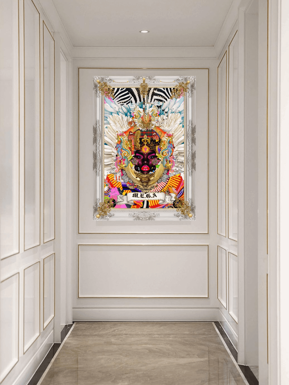 Kalaxia _Urban Wall Art_ Maximalist Iconic Bohemian Poster_ M.E.G.A; _Carbon & Stars product image (2)