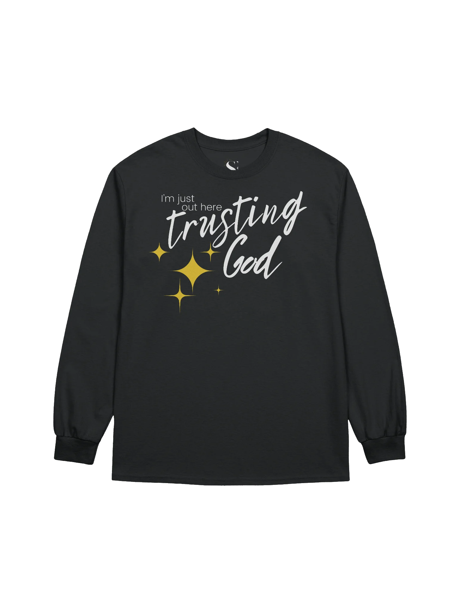 I'm Just Out Here Trusting God - Unisex Long Sleeve Tee - Dark Colors product image (2)