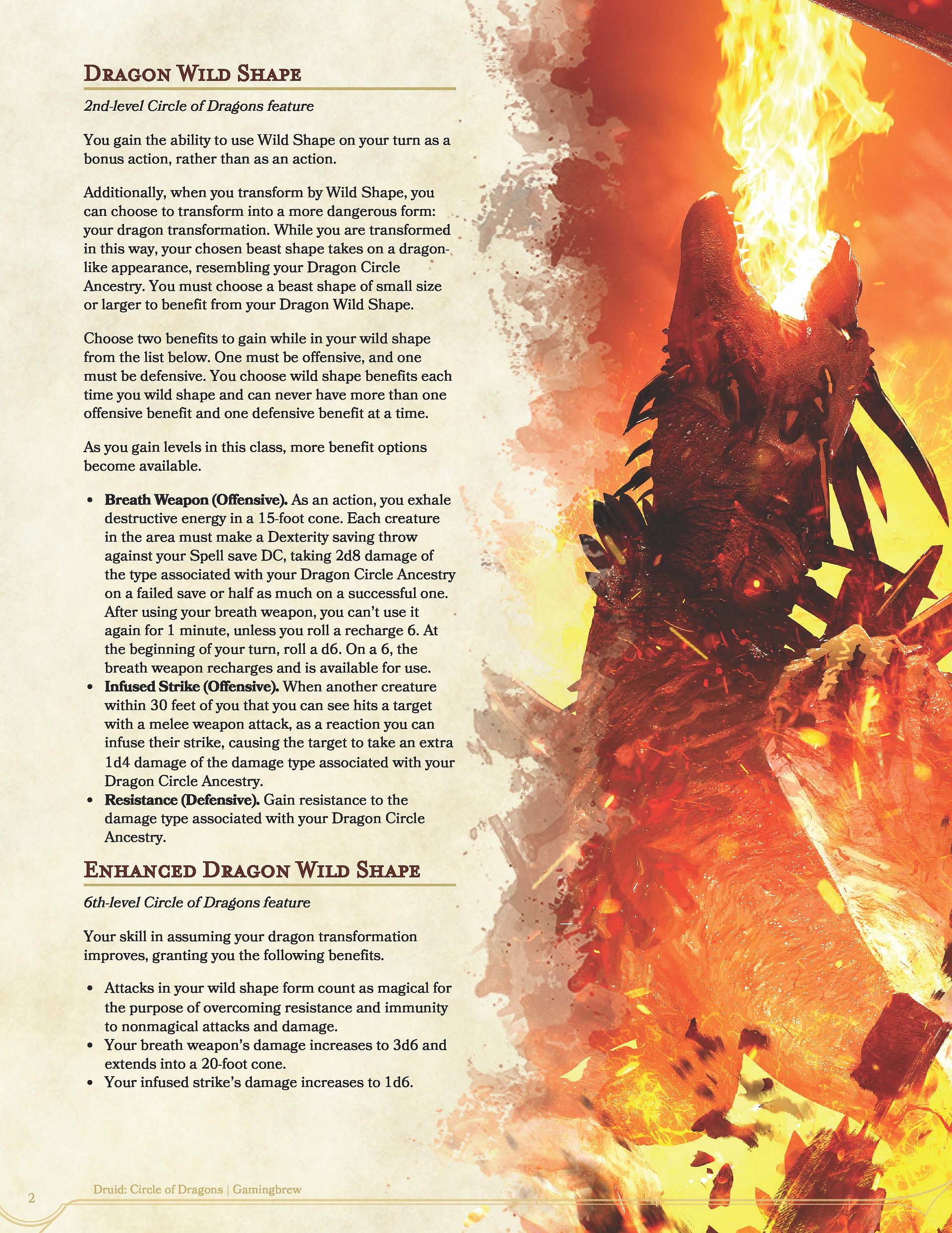 Circle of Dragons | 5E Druid Subclass product image (3)