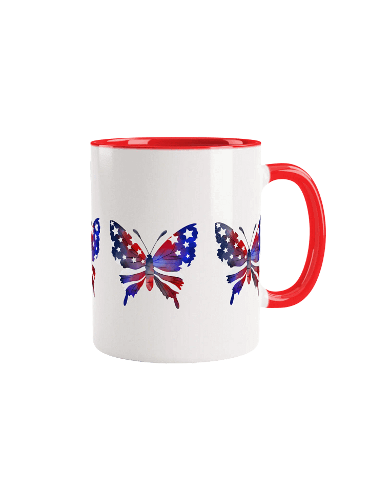 Patriotic Butterfly Ceramic Mug product image (1)
