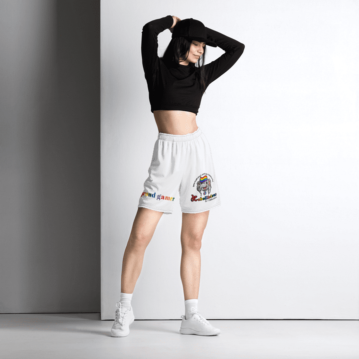 Unisex Shorts Proud Gamer White product image (2)