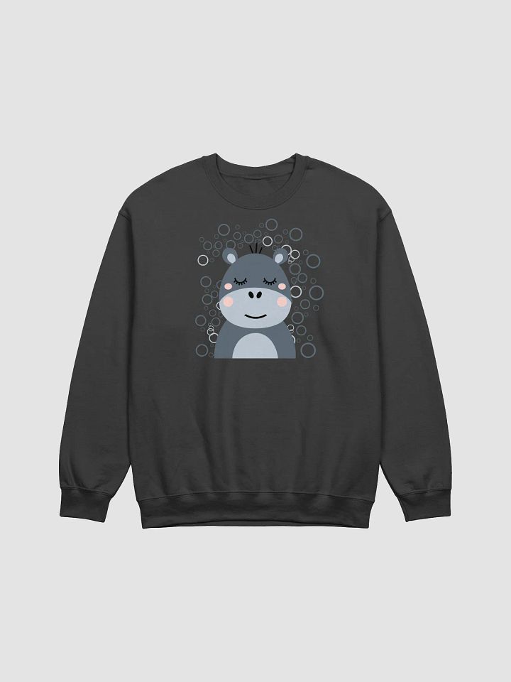 Blush Hippo Crewneck Sweatshirt product image (11)