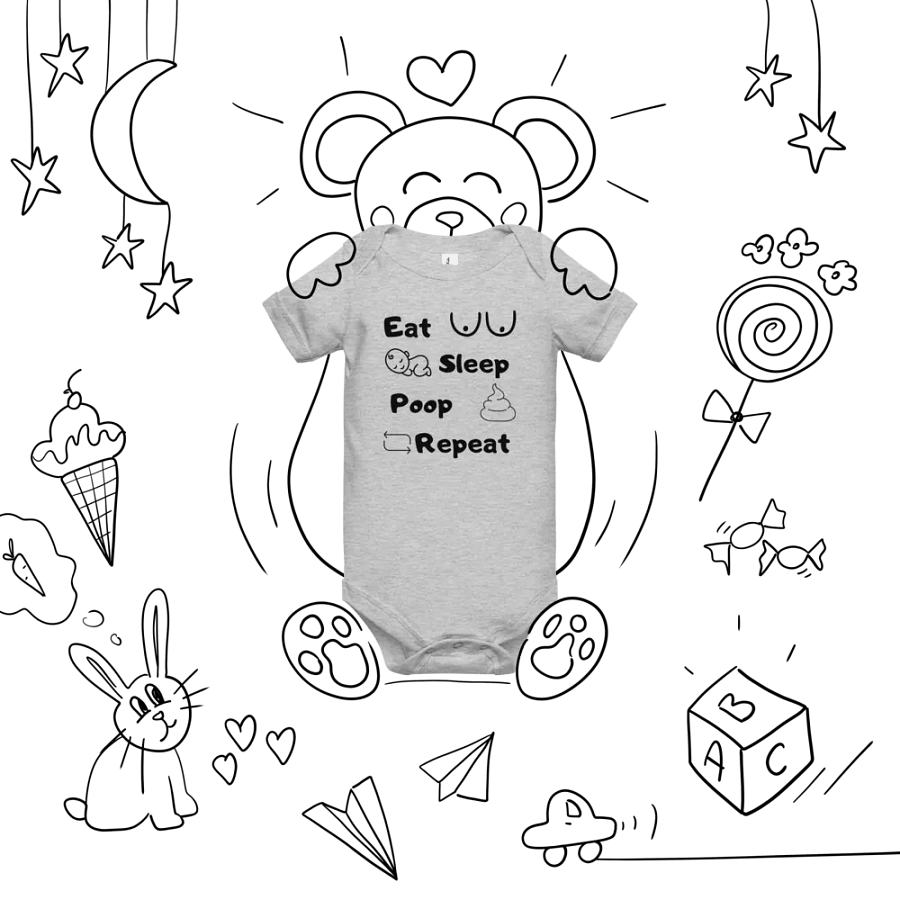 UltraSoft Baby Onesie with Funny Text product image (22)