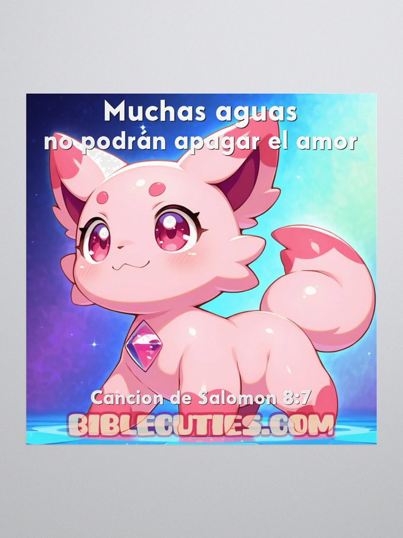 Amigitos Biblicos (Bible Cuties) Naomi – Muchas aguas no podran apagar el amor Calcomania / Pegatina