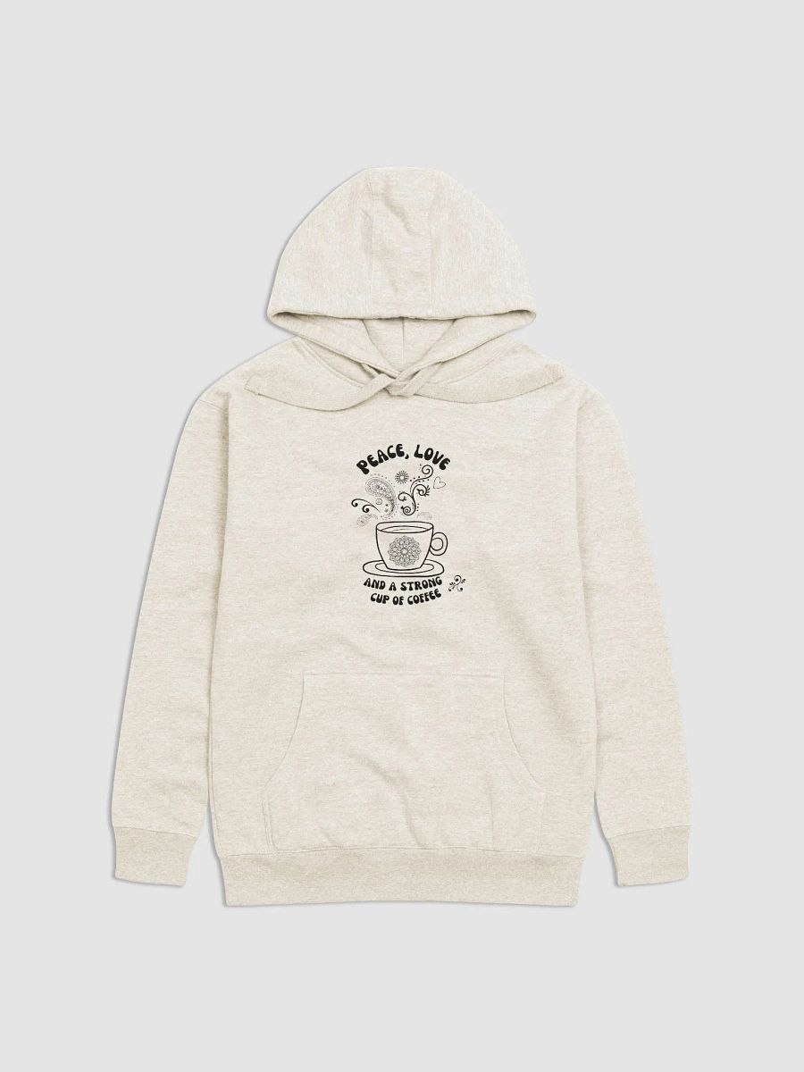 Peace, Love, and Coffee Vibes Hoodie product image (4)
