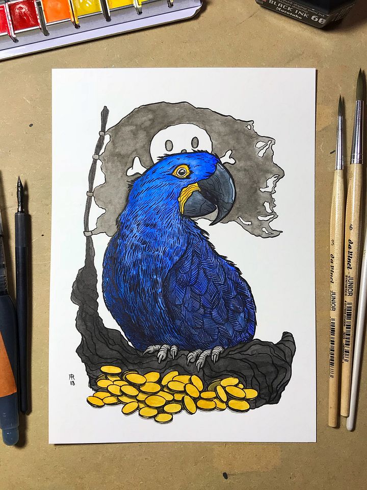 original painting : pirate product image (1)