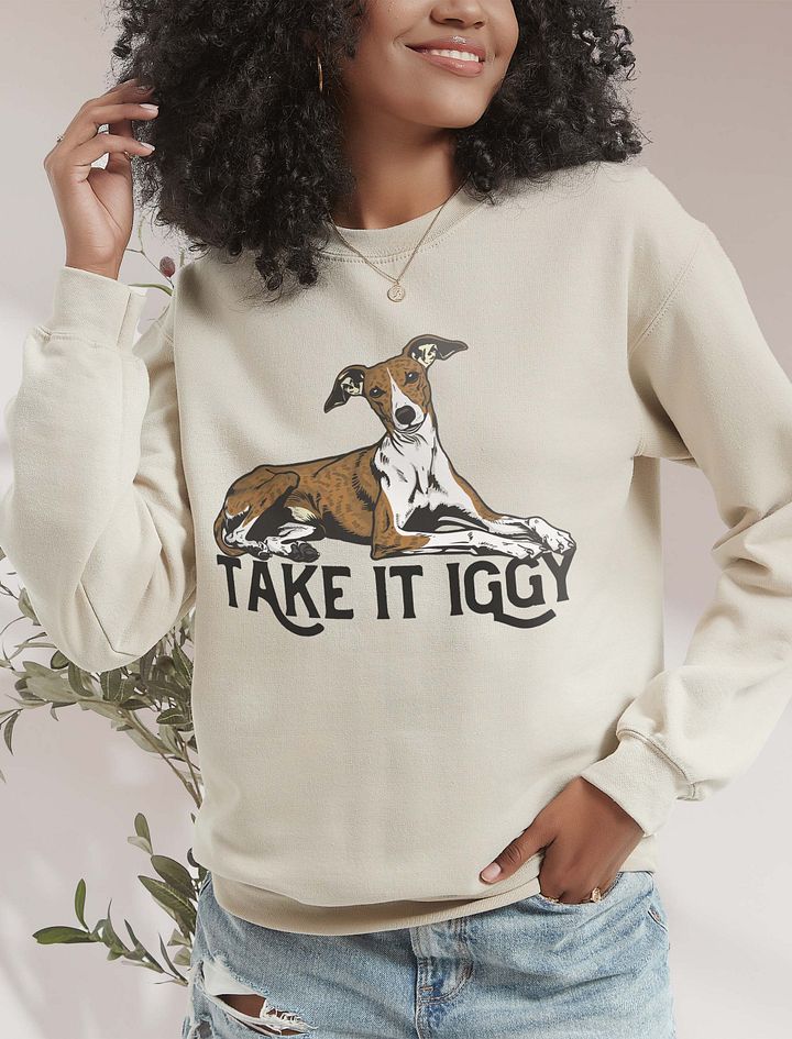 Take It Iggy Sweatshirt of an Italian Greyhound(Brindle) | Funny Shirt for Iggy Paw-rents product image (18)