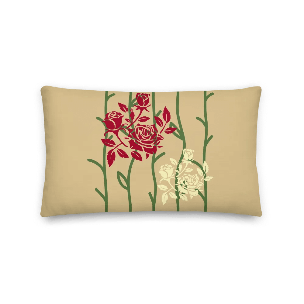 Bamboo Rose Garden Premium Pillow product image (2)