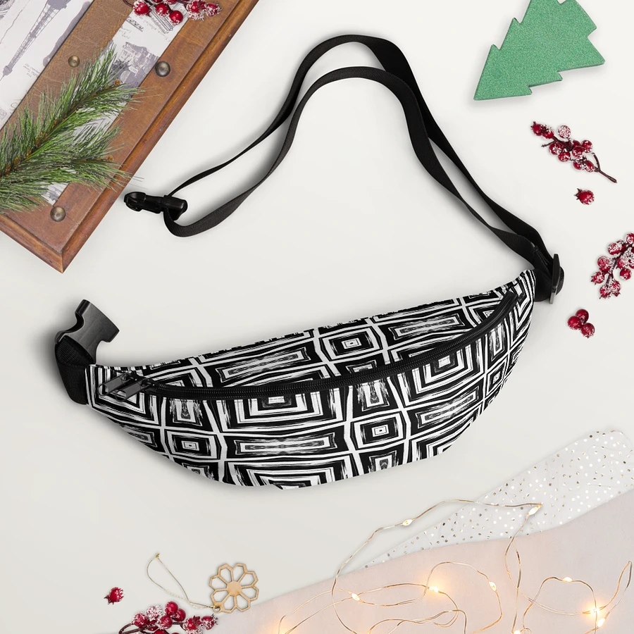 Abstract Monochrome Repeating Pattern Fanny Pack product image (7)