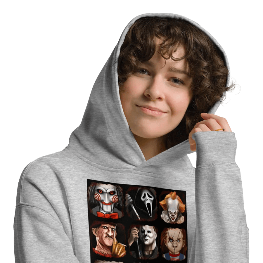 Horror Icons Grid Unisex Hoodie product image (29)