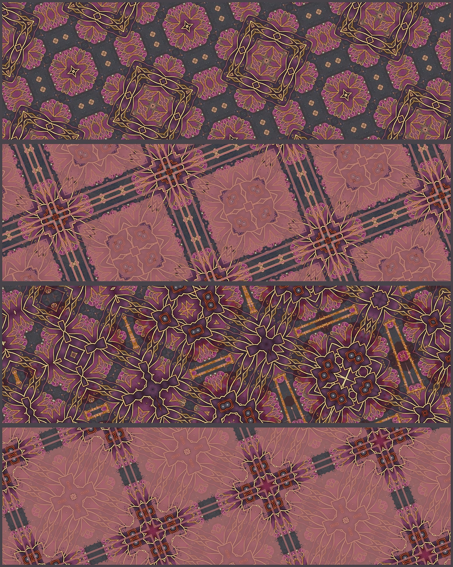 Pink Starflower Digital Paper Pack product image (5)