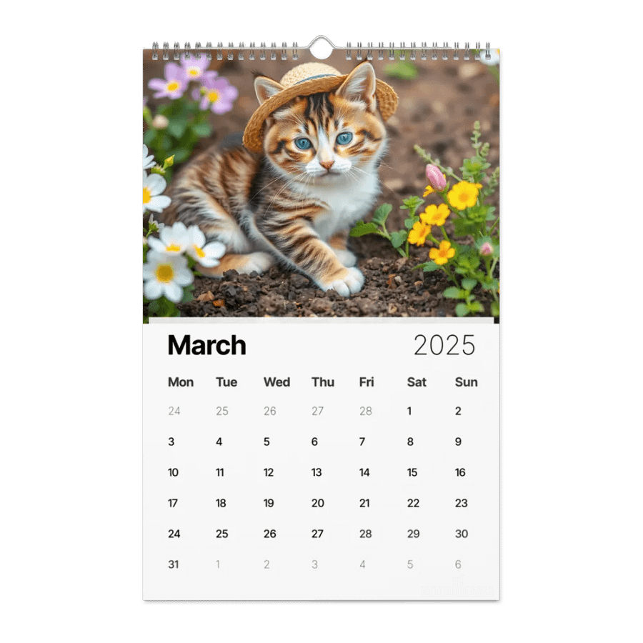 Adventurous Cat Wall Calendar 2025 product image (3)
