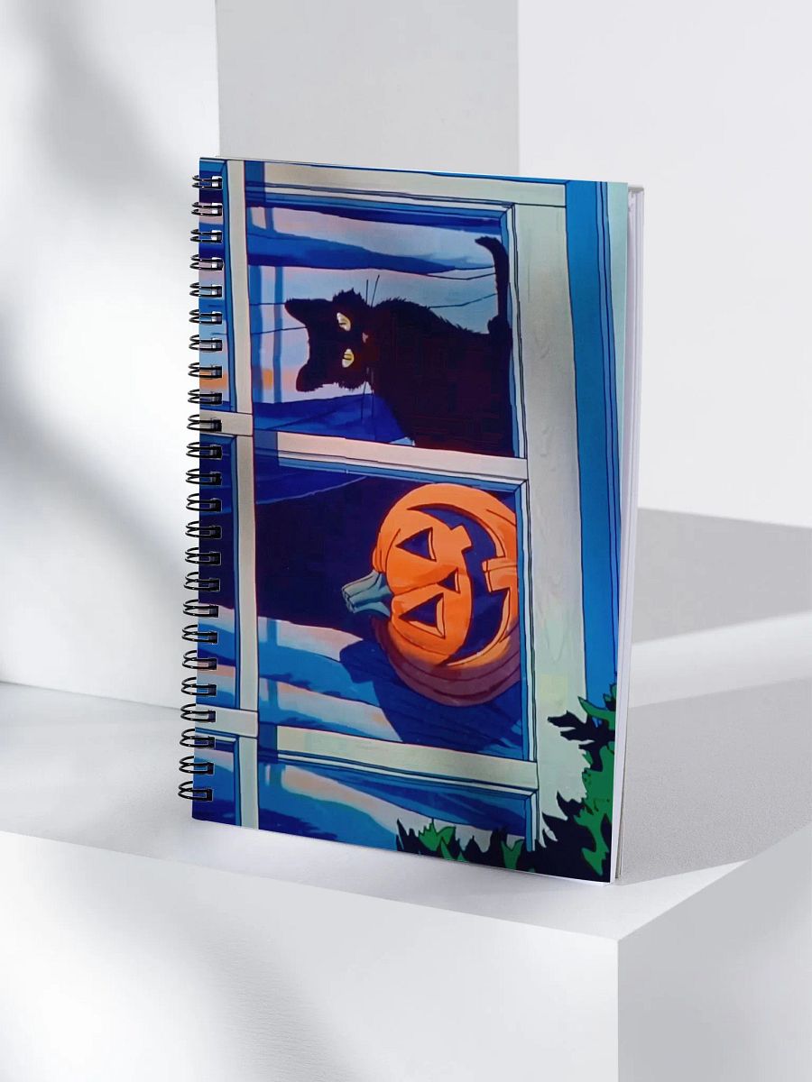 Jack O’Lantern & Black Cat Notebook/Journal product image (4)
