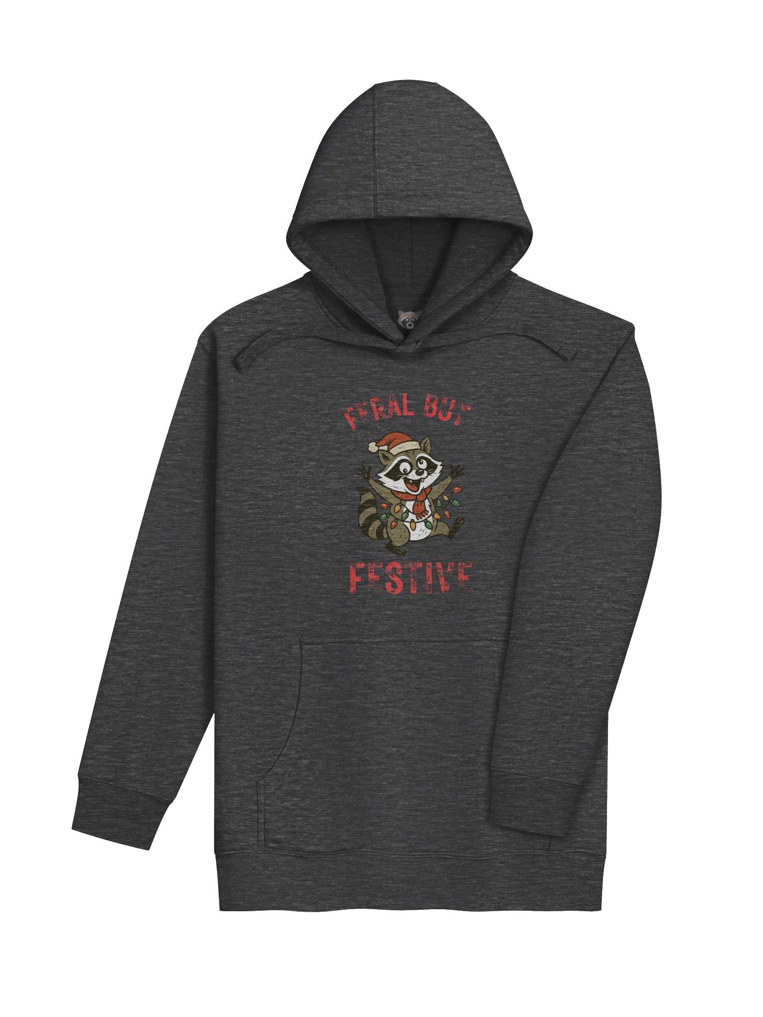 Feral Raccoon Christmas Hoodie product image (18)