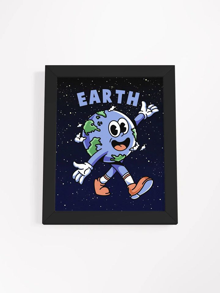 Retro Earth Framed Print product image (1)