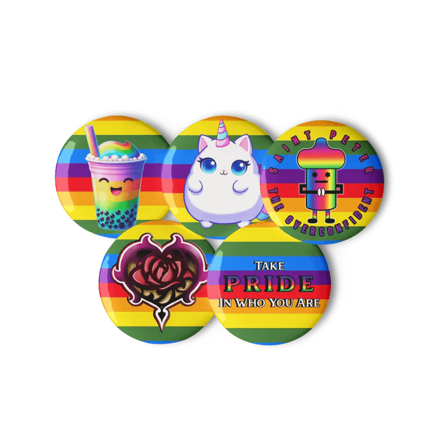 Pride Zagarose Set of Pin Buttons product image (6)