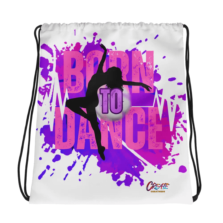 Born to Dance Her Silhouette Full Print Drawstring Bag product image (1)
