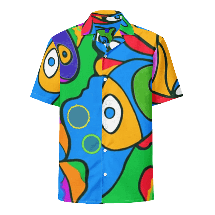 Psychedelic Ocean Waves Hawaiian Shirt product image (1)