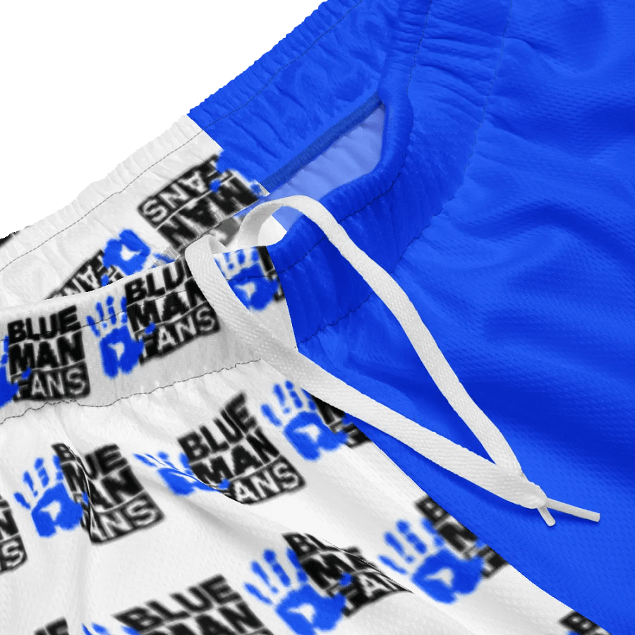 Blue Man Fans Hand Print Mesh Athletic Shorts with Pocket product image (3)