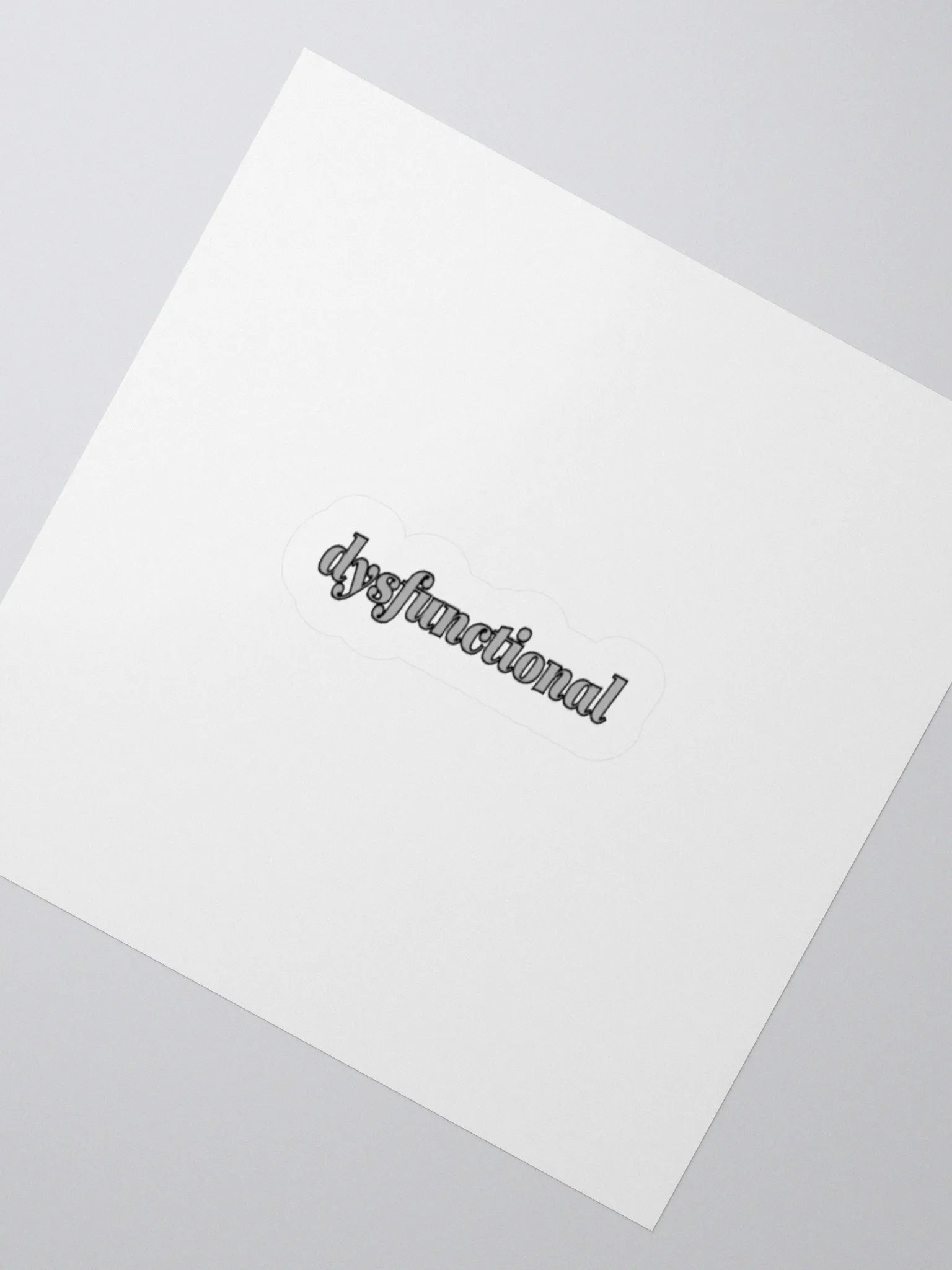 dysfunctional. Sticker product image (2)