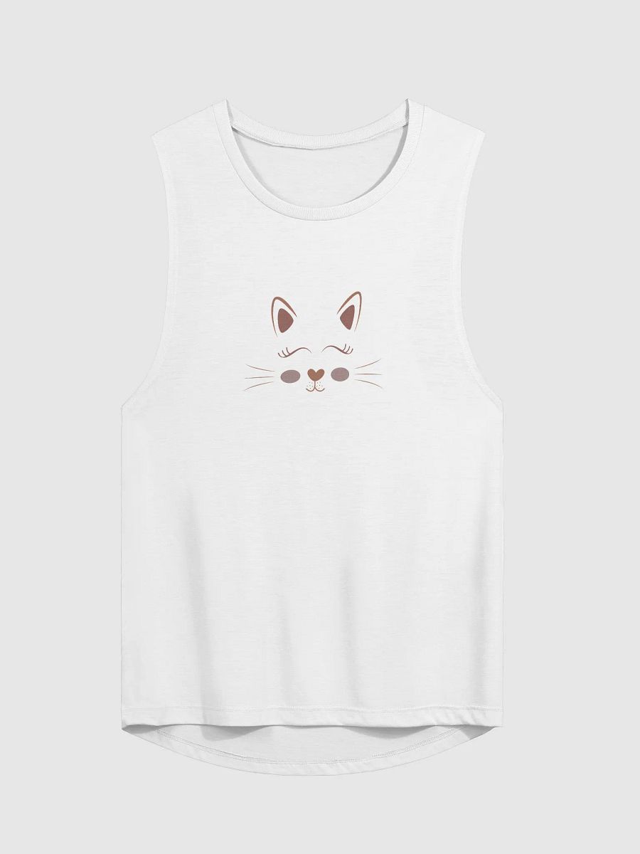 Purr-fectly Stylish: Cute Cat Women's Flowy Muscle Tank for Cat Lovers product image (23)