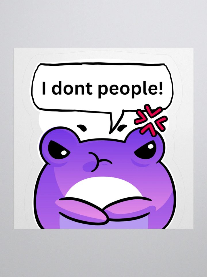 I dont people Sticker product image (1)