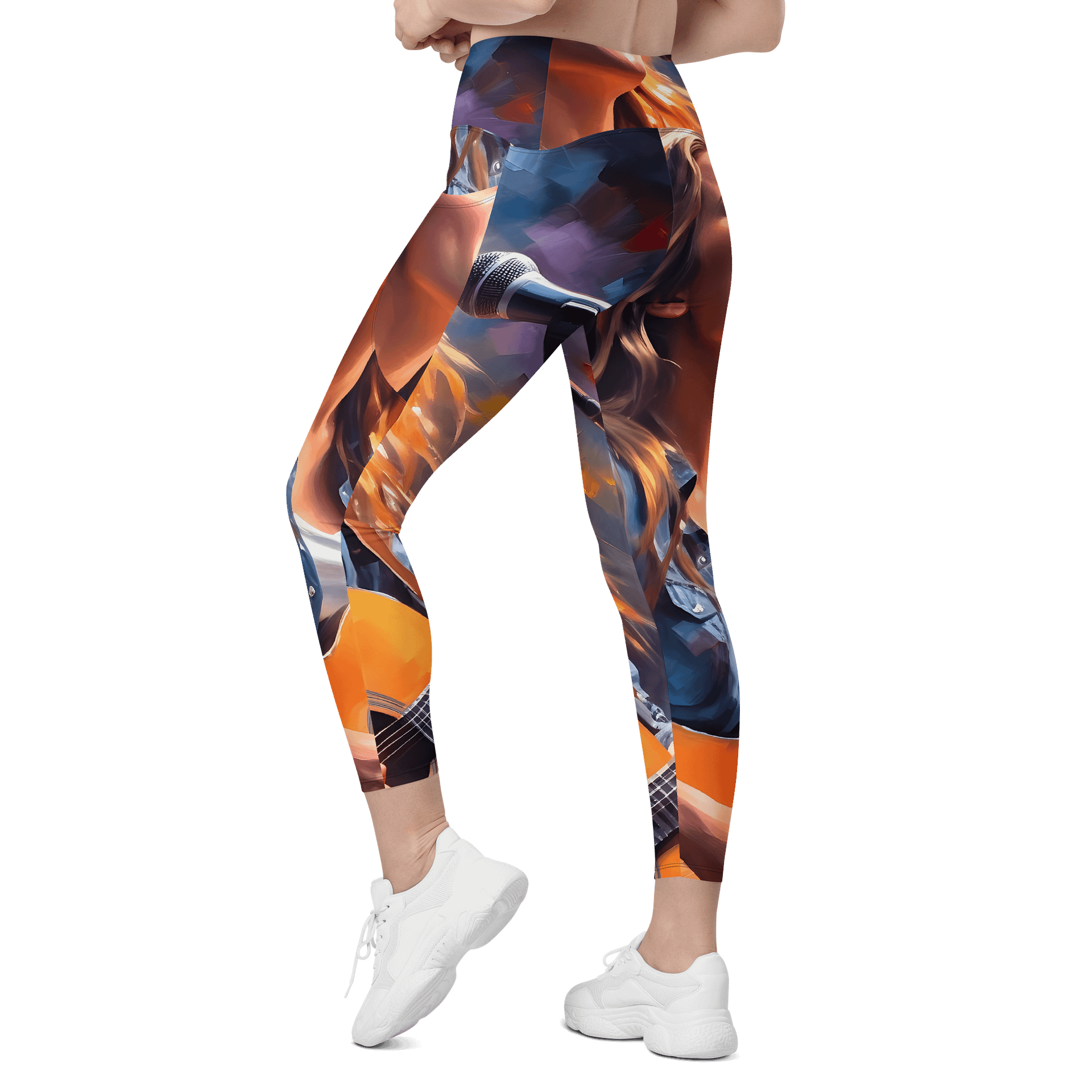 'Impossible Dream' Crossover Leggings with Pockets product image (7)