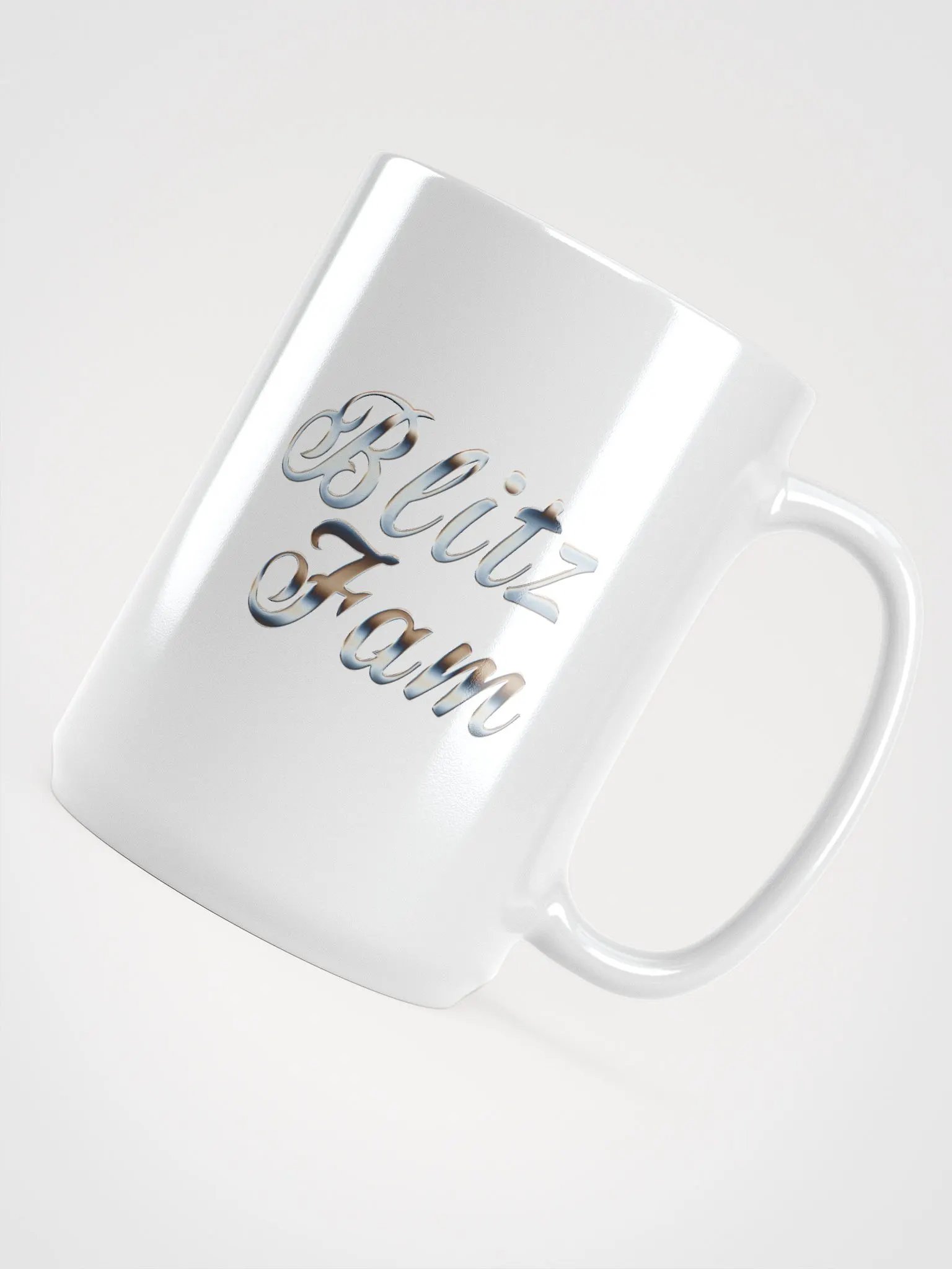 Blitzfam silver logo mug product image (4)