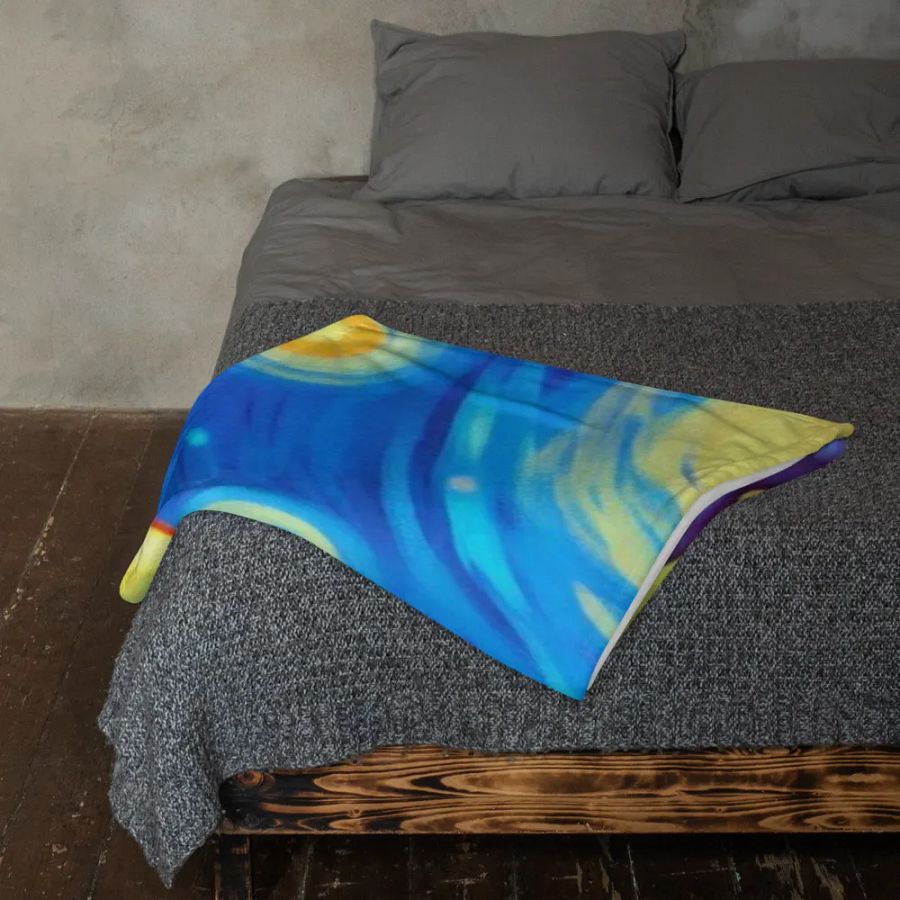 Starry Nights with Cute Cthulhu Blanket product image (23)