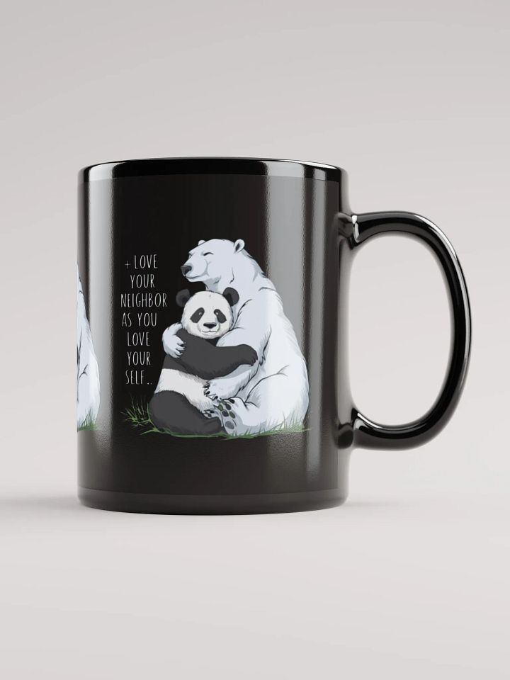Black Love Your Neighbor Glossy Mug product image (1)