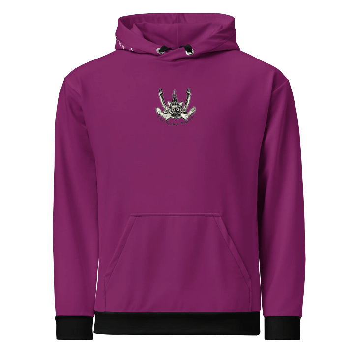 Eggplant Red Triangle-Mt Raine- PNW Millennium Tug Hoodie product image (2)