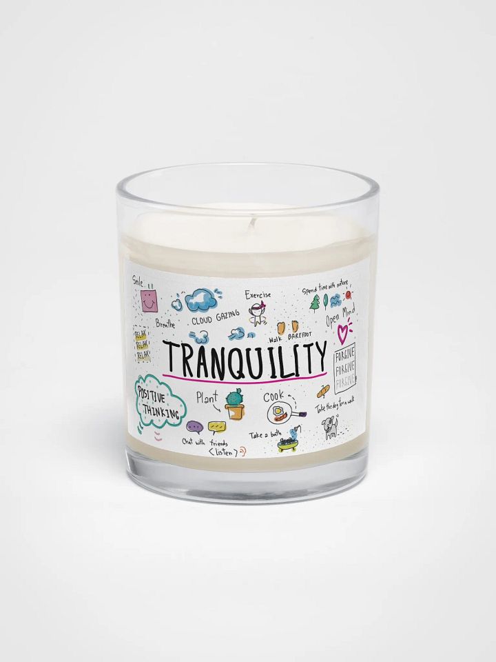 "Tranquility" Illustrated Soy Wax Candle product image (1)