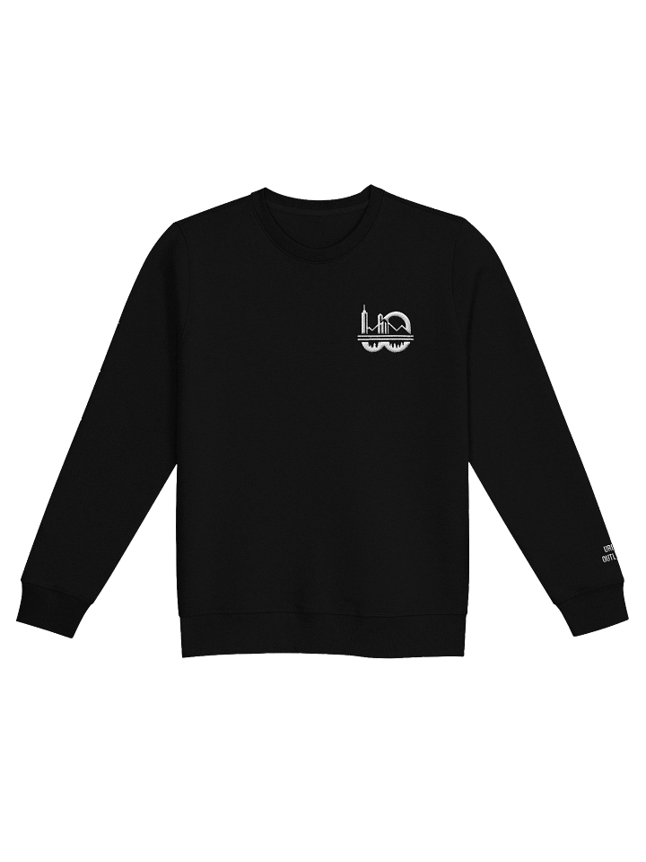 The Summit - Midweight Crewneck Sweatshirt | Organic Cotton | Black product image (1)