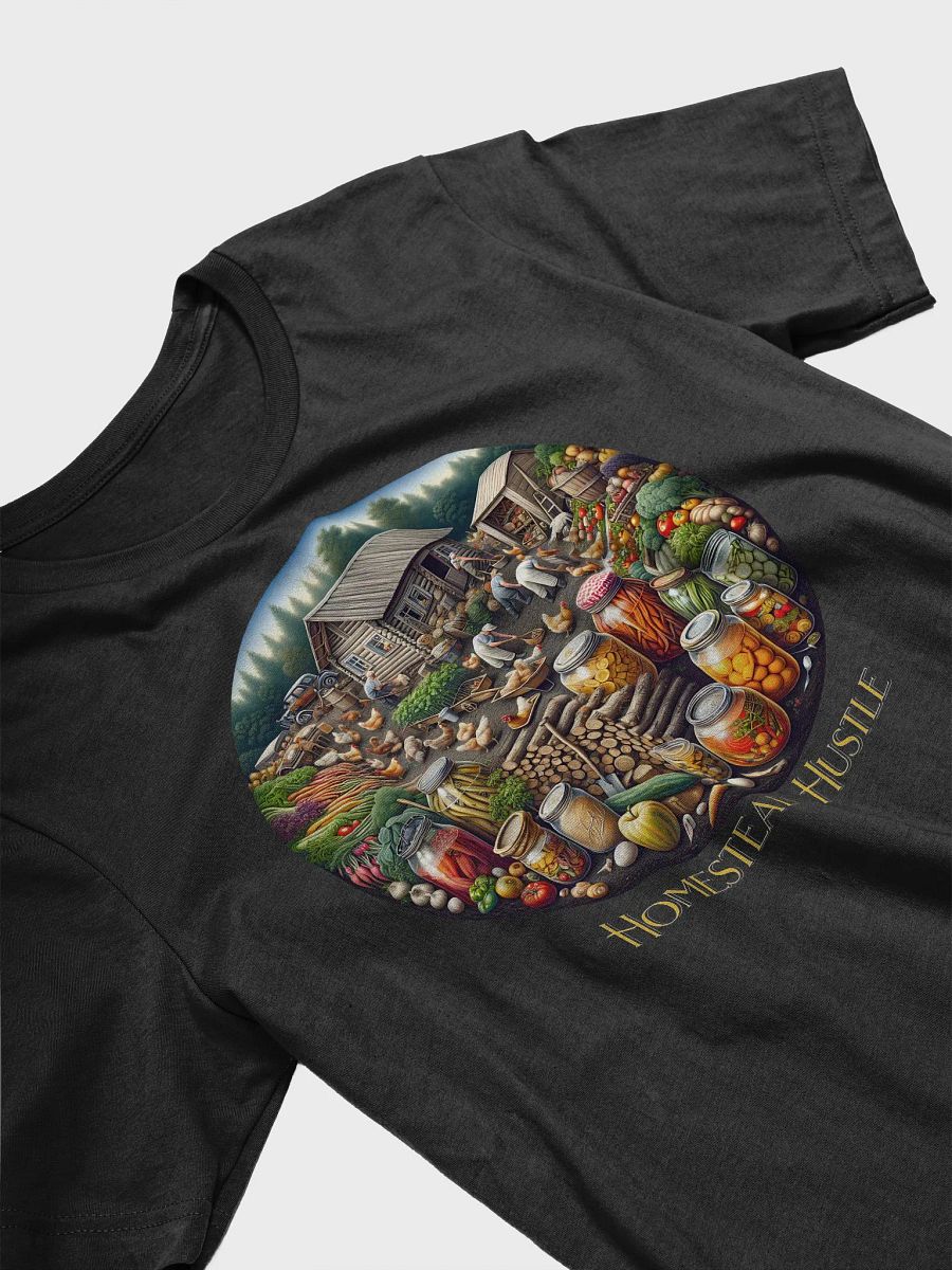 Homestead Hustle T-Shirt | Homestead Life Hustle | Work the Land | Live Off the Land | Farm, Hustle, Thrive | Homesteader's Grit | Building a Legacy | Sweat, Soil, Success | Living the Homestead Dream product image (4)