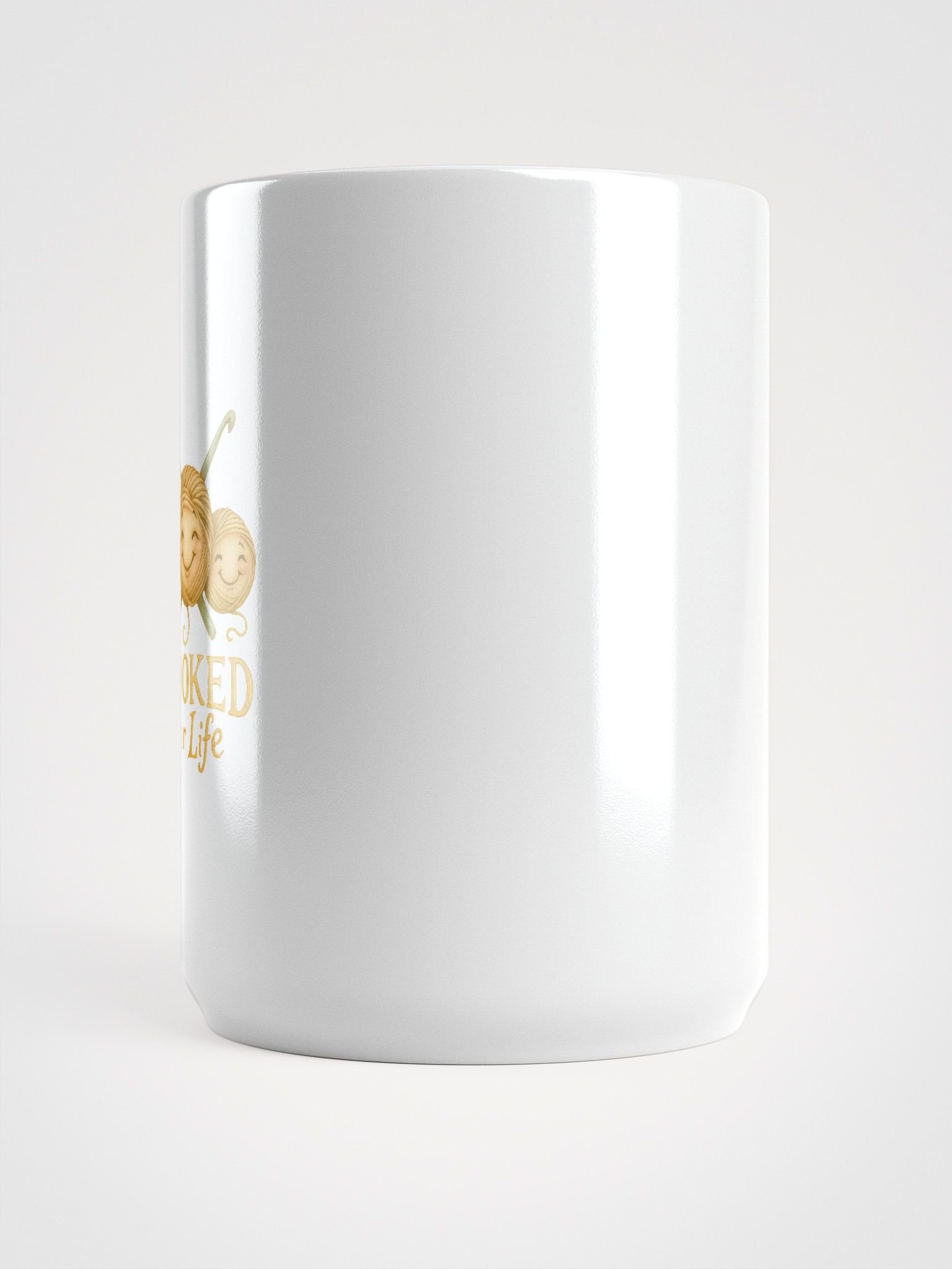Hooked For Life Mug - Funny Knitting Coffee Cup Gift for Yarn Lovers product image (6)