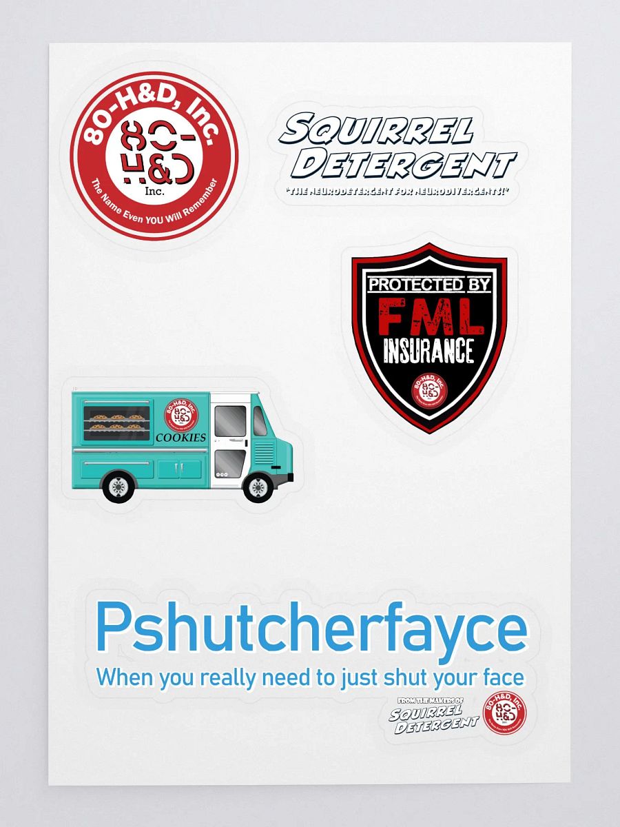 80 H&D Inc Sticker Sheet product image (1)
