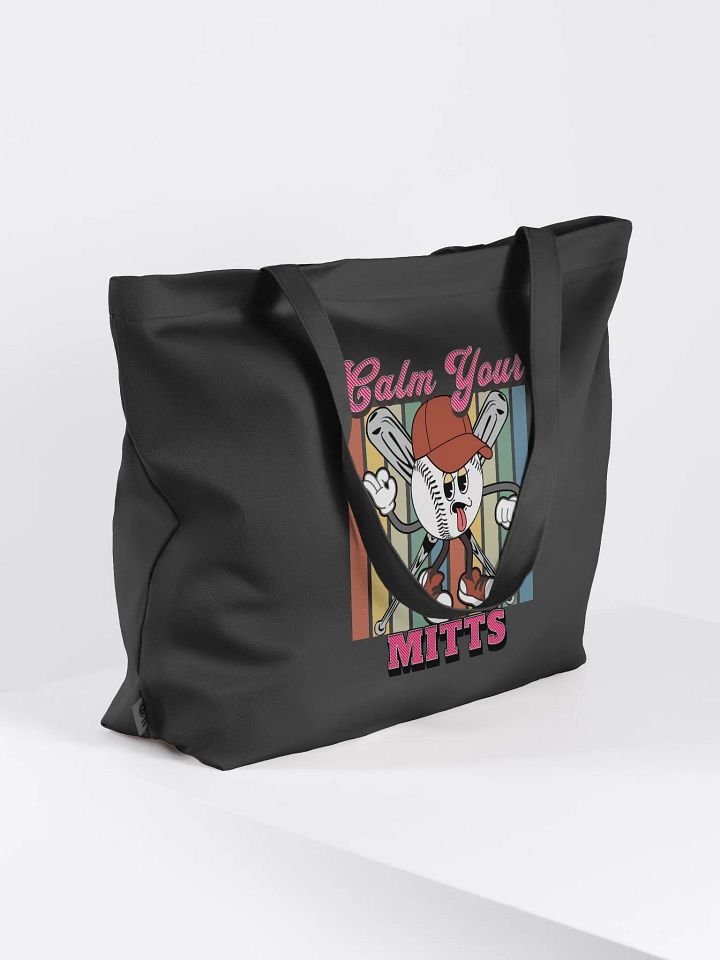 Calm Your Mitts Baseball Playful Tote Bag product image (1)