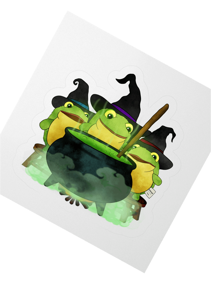FROGGIE WITCHES STICKER product image (6)