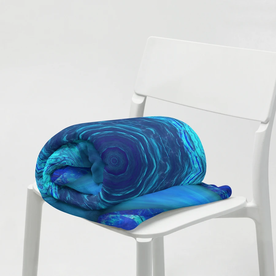 Blue Water Kaleidoscope Throw Blanket product image (19)